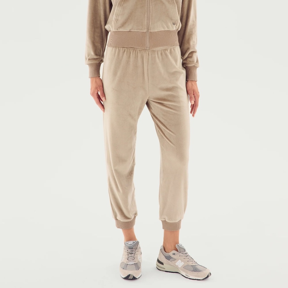 NWT Splits59 Rhys Velour Jogger, Latte, XS